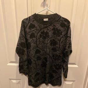 Vintage Black Sweater- Bedford Fair